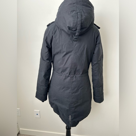 Aritzia Community “Paradigm” Down Filled Black Hemp Jacket/Parka - size XS - Picture 5 of 13